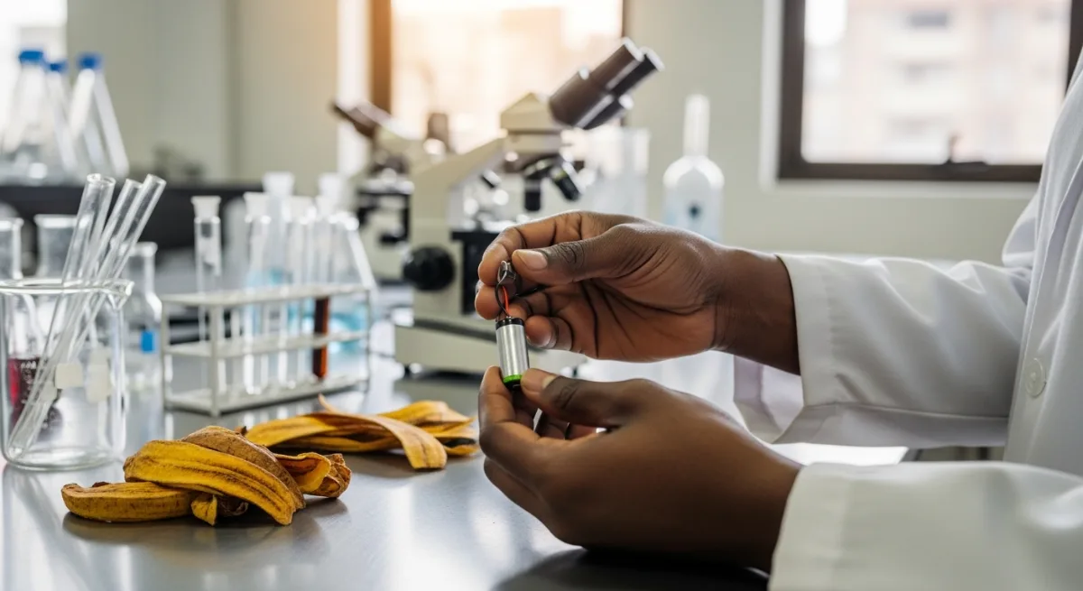 Ghana Scientists Turn Food Waste Into Battery Power at London Lab