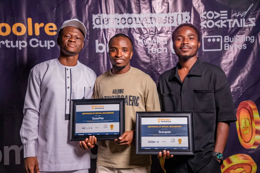 SusuPaa Wins Double at Moolre Startup Cup