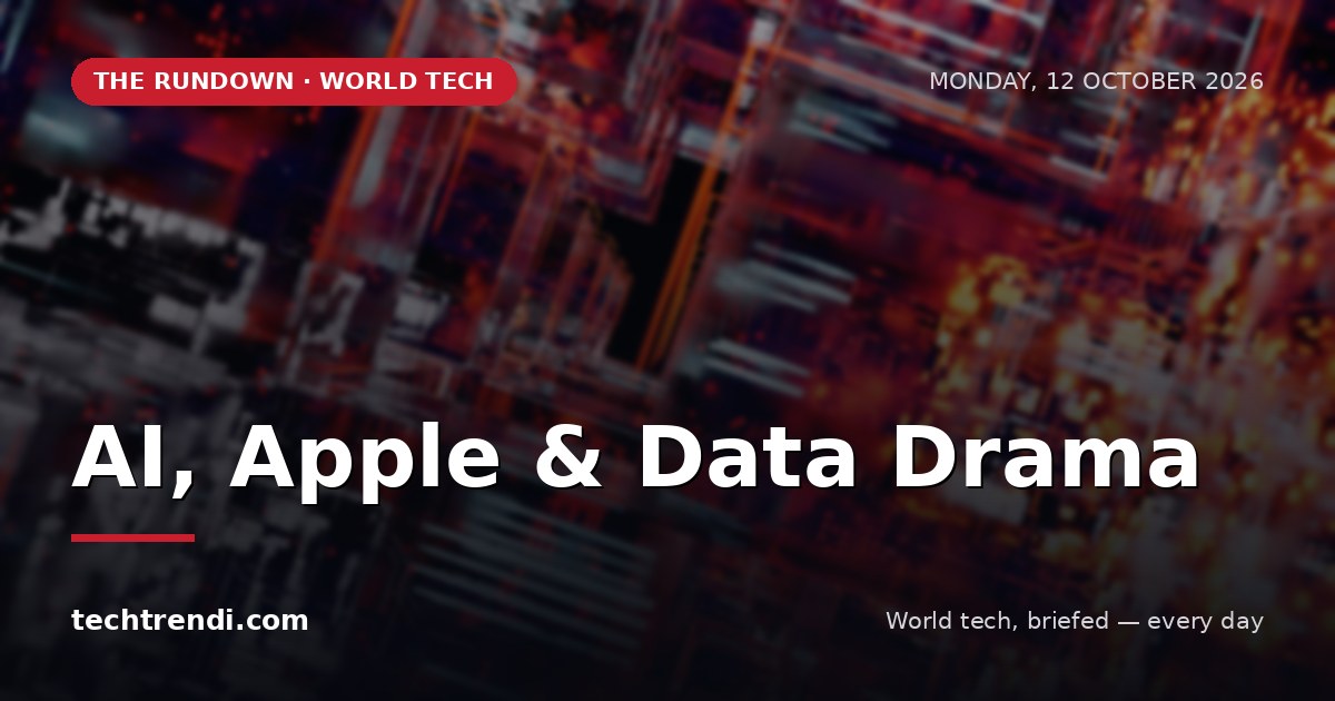 The Rundown - October 12: AI, Apple & Data Drama